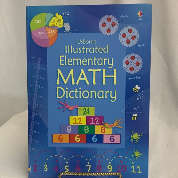 Born Toys Usborne Illustrated Elementary Math Dictionary Multicolor